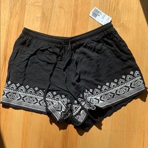 Forever 21 Black and White Flow shorts